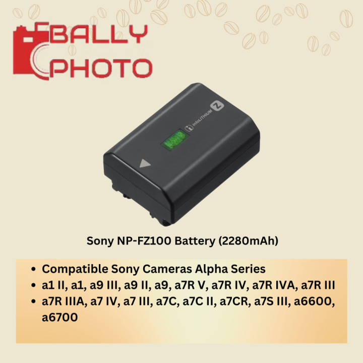 Sony NP-FZ100 Rechargeable Lithium-Ion Battery (2280mAh) Lazada