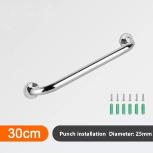 Shower Grab Bar Bathroom Tub Toilet Handrail Shower Safety Support Handle Towel Rack Stainless Steel 300/400/500mm