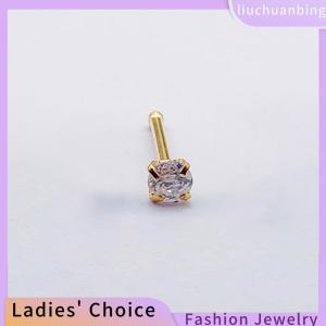 [COD] liuchuanbing Jewellery 1pcs titan thép Zircon Stud Bông tai cho phụ nữ Cô gái bên mới đồ trang sức mỹ Quà Tặng