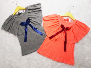 Kaos Katun Kelelawar - Baju Atasan Anak Perempuan 1-4 tahun - ABELLE