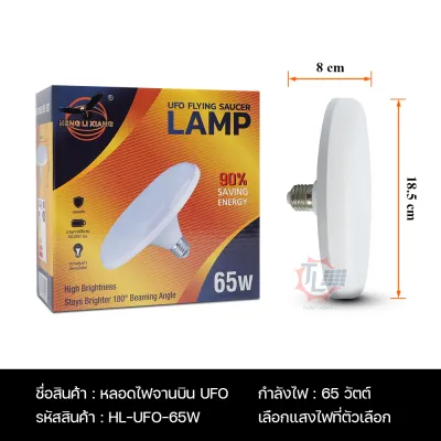 หลอดไฟUFO หลอดไฟจานบิน หลอดไฟติดห้อง หลอดไฟวงกลม หลอดไฟติดเพดาน ไฟเพดาน หลอดไฟติดบ้าน 45W 65W 85W 120W หลอดไฟ LED (LED UFO light) มีแสงให้เลือก2สี
