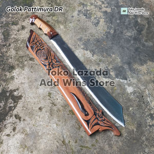 Golok Pemotong Kayu Panjang 58 cm - Golok Patimura Tajam Baja Per Full Tank