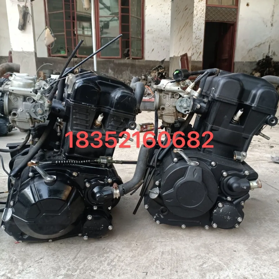 Second-hand Yongyuan earth eagle king 350 dual-cylinder water-cooled 400CC  mini ninja six-speed motorcycle 250 engine original