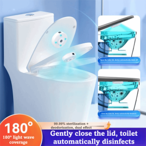 GENENIC Automatic Sterilization UVC Toilet Sterilizer Ultraviolet Lamp Automatic Device Smart Bowl Disinfection Light Portable Accessory Multipurpose Function Portable Deodorizer Household Bathroom