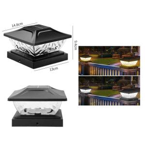LED Solar Pillar Light 2 Modes Garden Light Pillar Street Lights Landscape Lights House Decor Raya Lampu 太阳能灯