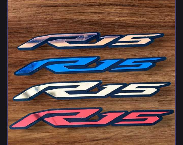 emblem akrilik 3d yamaha r15 variasi emblem tanki r25 sticker yamaha ...