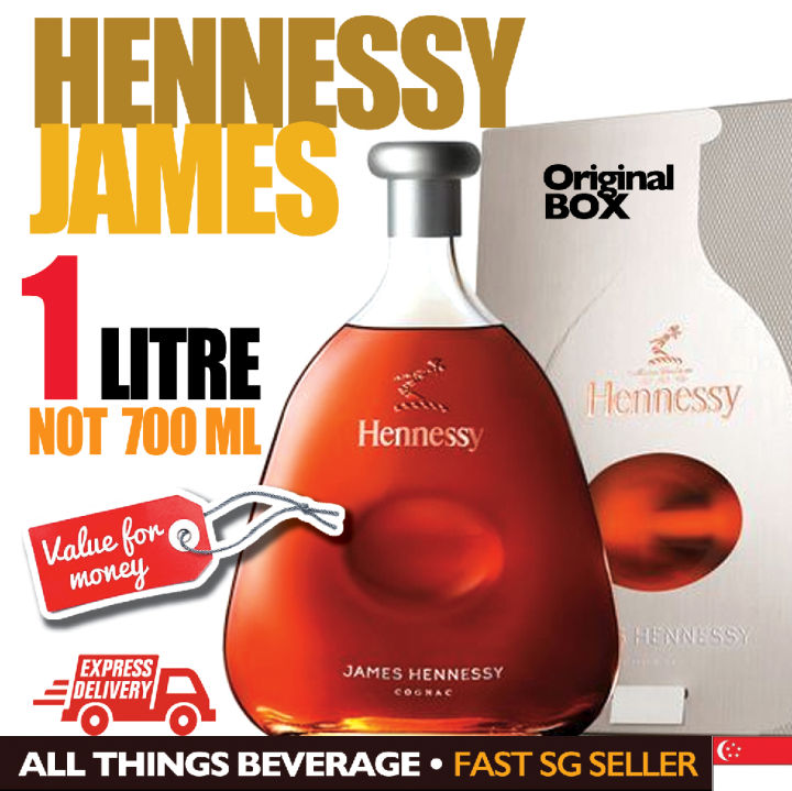 1 Day Delivery - Hennessy James Cognac 1L not 700ml - EXPRESS