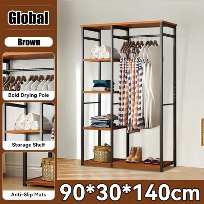 Global Clothes Hanging Rack Clothes Rack Coat Racks Umbrella Stands Open Rack Metal Coat Cabinet Clothes Rack Organizer