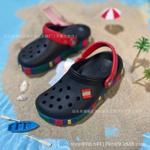 [Free Shipping] Cross Little Clogs Summer Flat Beach Sandals Closed-Toe Casual Slippers For Boys And Girls Students