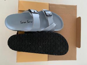 Sara Sara KELLY sandal kokop wanita slip on motif gesper ban 2 kekinian sendal birken slop sol puyuh