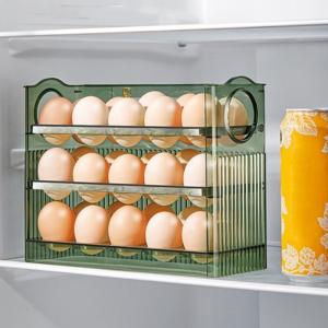 Egg Storage Box Refrigerator Organizer Food Containers Egg Fresh-keeping Case Holder Tray Dispenser Kitchen Storage Boxes