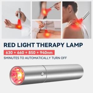 Red Light LED Lamp Infrared Treatment Facial Skin Care EMS Pointer Face Hand Body Care Four Light Sources Pet-Friendly