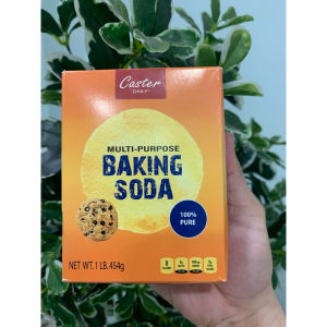 1 HỘP Baking Soda Chuyên Dụng Vệ Sinh Nhà Bếp Caster Daily Trọng Lượng 454GR - • Vệ sinh bếp dễ dàng với bột baking soda • Baking soda có tác dụng giảm mùi hôi trong tủ lạnh • Làm mềm da tay gót chân với baking soda