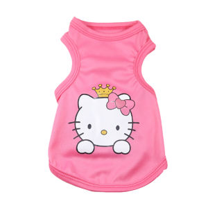 Westcoolpet Vest Cute Cat Printing Two-legged Dog Cloth Breathable Soft T-shirt for Pet