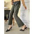 Giày Sandal Cao Gót Nữ Mũi Nhọn Quai Mảnh Da Bóng Cao Cấp Đế 5cm Slingback Thanh Lịch Kiểu Pháp CG21 Taoladyshoes. 