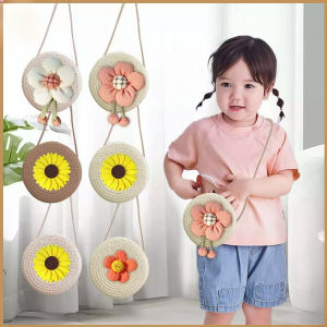 Mini Cute Woven Bag Shoulder Cute Mini Crossbody Bag Floral Straw Coin Purse Sling Bag