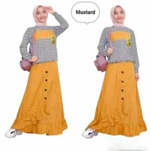 FEMMESHOPA - SETELAN ANAK / SETELAN TERBARU / BAJU ANAK UMUR 910111213 TAHUN- FN SET KID NIRINA ROK