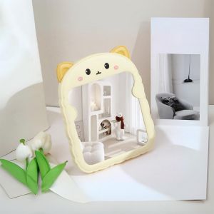 MD-K153 Cermin Meja Rias Bentuk Kucing / Kaca Rias Make Up / Cermin Rias / Cermin Lipat Portable Karakter Cermin Duduk Kaca Portable