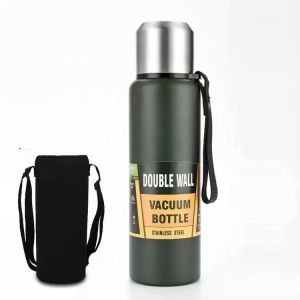 High Quality Large Capacity Stainless Steel Thermos Portable Vacuum Flask Insulated Tumbler with Rope Thermo Bottle 500/750ml2026