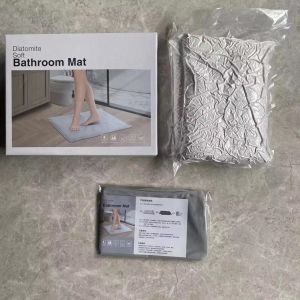 [SG Stock] Soft Diatomaceous Earth Water-absorbent Quick-drying Foot Mat