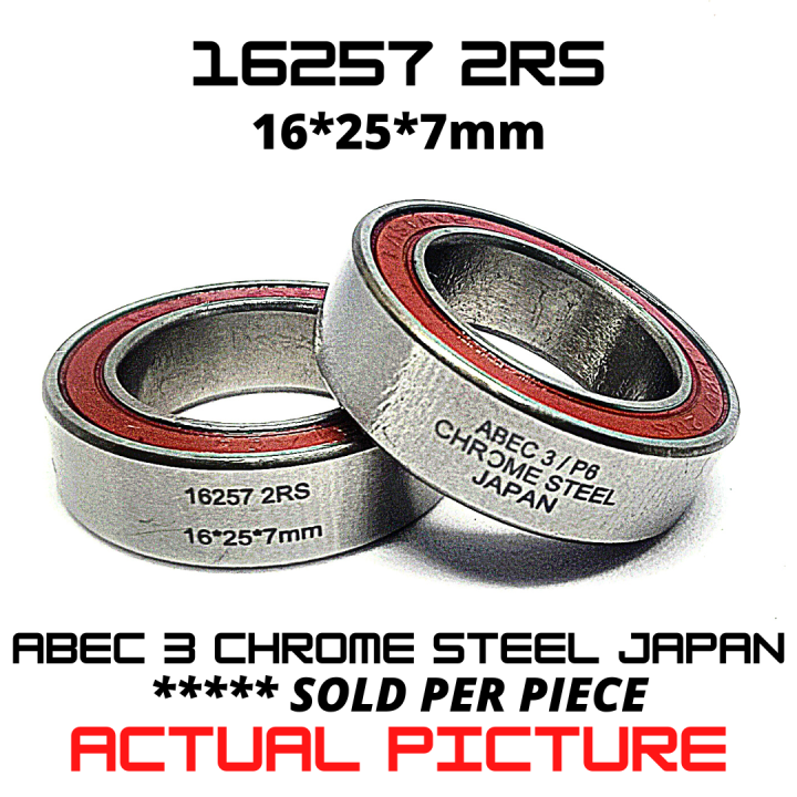 Bike Hubs Bearing 16257 2RS JAPAN Chrome Steel Rubber Sealed