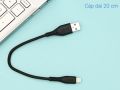 Cáp Lightning 20cm Xmobile DR-L06 Đen hàng chính hãng 100% bảo hành 12 tháng. 