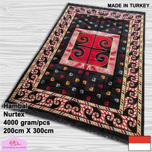 Nurtex - Karpet permadani alas lantai bulu beludru hambal jumbo tikar turki  turkey nyaman 200 cm x 300 cm motif dikirim acak sesuai variasi warna yang dipilih - Nms