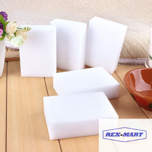 Spons Melamin Ajaib [Premium Quality] Busa Nano Magic Sponge Spon Busa Pembersih Serbaguna Multifungsi Bahan Melamin Perlengkapan Dapur Cuci Piring Kompor DLL -REX-MART (BAYAR DITEMPAT/COD)