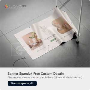 PRINT CETAK SPANDUK BANNER PERAWATAN KULIT FREE DESAIN