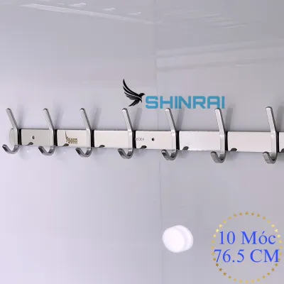 ( Móc Áo Đôi - Dán Tường ) Móc Treo Quần Áo Trên Dưới Móc Treo Đồ Đa Năng Nhà Tắm INOX SUS304 Tấm Đặc Siêu Dày