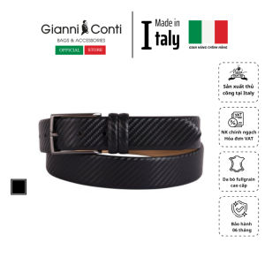 Thắt Lưng Nam Bằng Da Thật Họa Tiết Vân - Gianni Conti - Sản Xuất Thủ Công Tại Ý_3855449-35-10