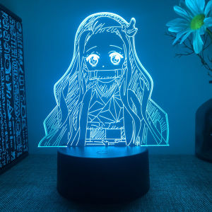 LED 3D Night Lamp One Piece Pattern Creative Table Lamp 16 Colors Remote/Touch Control LED Lights Demon Slayer Naruto Dragon Ball Attack On Titan Pattern Lights Best Anime Gifts