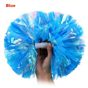 NEXTYOO Nhiều màu sắc Trò chơi trẻ em Pom Poms PET Đi nào đạo cụ! Đội trưởng cổ vũ cầm hoa 26cm Quả bóng cổ vũ Đồ dùng câu lạc bộ