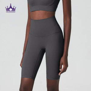 CS QUEEN-Yoga Shorts for women high waist tight hip-lifting pants outdoor running cycling and fitness（CS40）