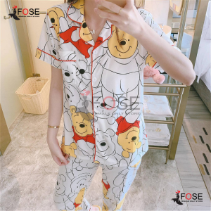 Baju Tidur Setelan Piyama Import Wanita Dewasa Remaja Perempuan Wanita Korea Premium STEL P1