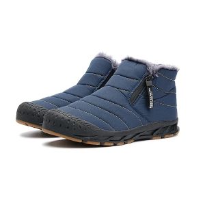 Winter Men Snow Boots Outdoor Couple Warm Plush Ankle Boots Men Sneakers Plus Size 47 Male Leisure Non-slip Waterproof Work Boot2026