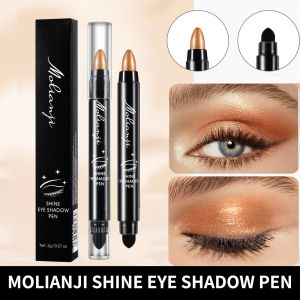 💕Cosmetics💕Double-Ended Pearlescent Lazy Eyeshadow Stick Eye Silkworm Pen Highlighter Pen Double-Ended Eyeshadow Stick Female Micro-Pearlescent Matte Cosmetics双头珠光懒人眼影棒