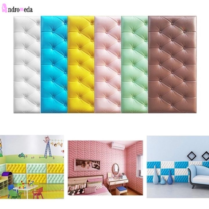 Elvone Lot De 12 Panneaux De Tête De Lit à Décoller Et à Coller Pour Très Grand Lit, Lit Double Et Grand Lit, Rembourrage Mural Anti-collision 3D, Gris (gris