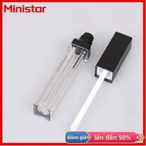 Ministar Hộp đựng mỹ phẩm rỗng tự làm 5ml Son bóng màu vàng hồng chai có thể nạp lại