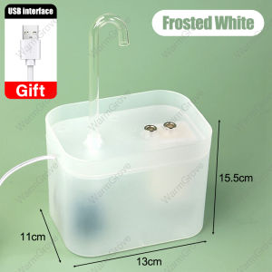 USB AutomaticWater Dispenser 15L Ceramic Cat Fountain with Filter Easy Clean for