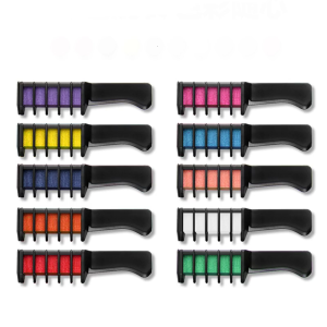 10 Colors Hair Dye CombNew Hair Chalk Comb Temporary Hair Color DyeHair Chalk For Girls WashablePink Hair Chalk StickTemporary Hair Color Chalk Sticks For Parties