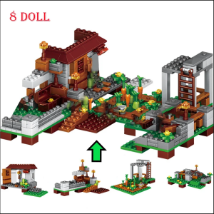 FENAFE【♥️️️BEST♥️】Mainan Anak Minicraft My World / Minicraft Bangunsusun Model Bentuk My World Building Blocks-My World TreeHouse Building Blocks Toys Minecraft Building Blocks Toys Mainan anak anak laki laki Birthday Gifts Holiday Gifts