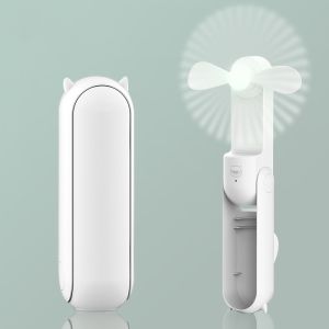 USB Fan & Power Bank Multifunctional Portable Handheld Foldable Mini 2000mAH (Pink/White/Green) Kipas 迷你风扇充电宝