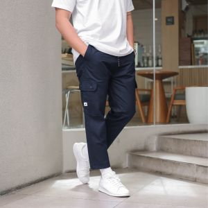 ANCSTR Celana Panjang Pria Linen - Ankle Cargo