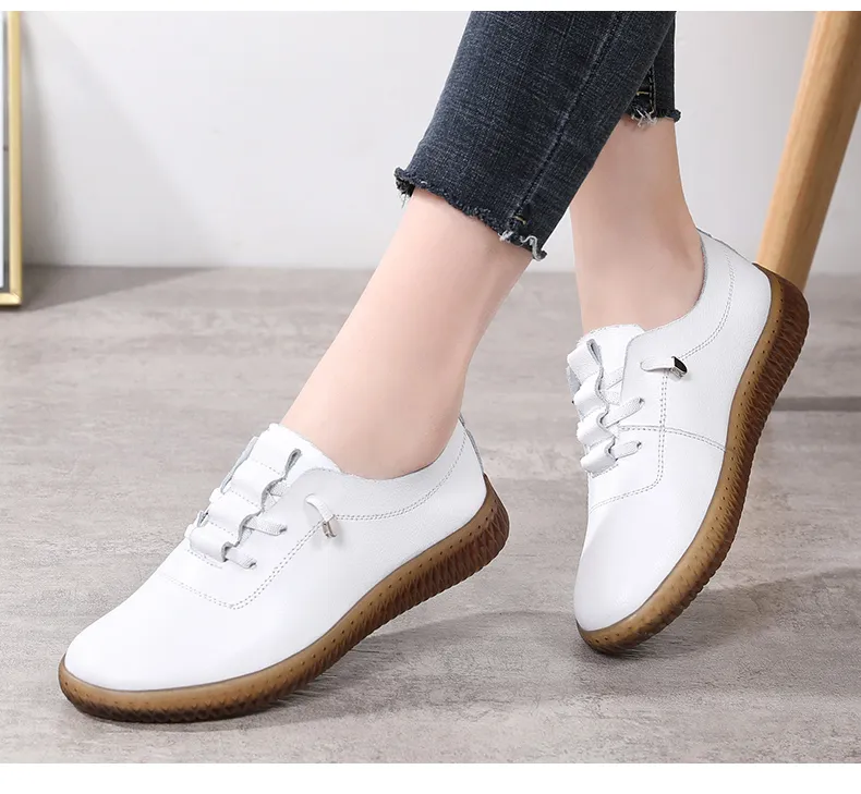 Ladies white dress flats best sale