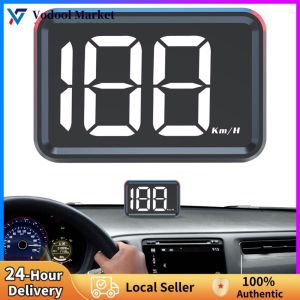 GPS Digital Speed Meter Gauge HUD Display for Cars - Big Font KMH MPH Readings for Easy Visibility