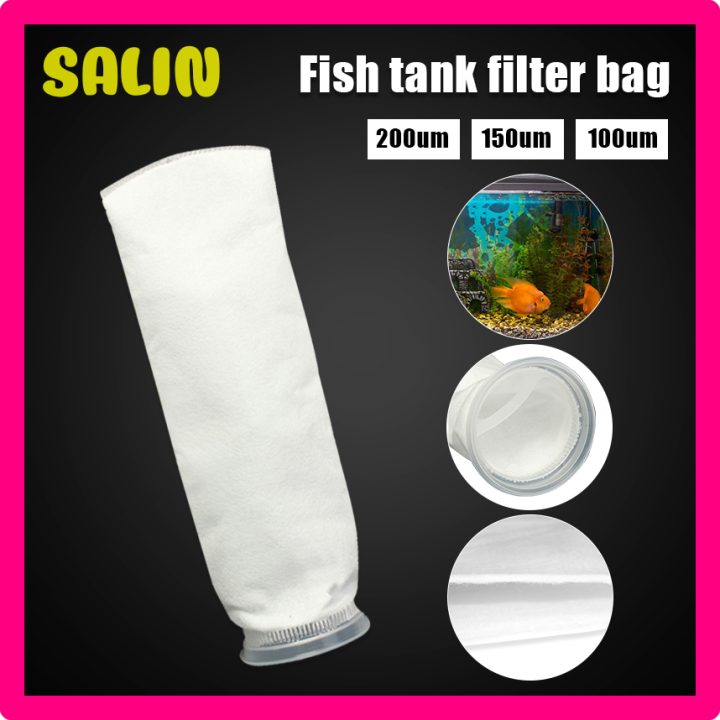 SALIN 100/150/200 Micron Filter Mesh Bag Fish Marine Sump Felt Filter ...