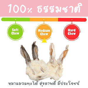 หูกระต่าย หน้ากระต่าย ขนมสุนัข ขนมแมว UMM ขนมหมา