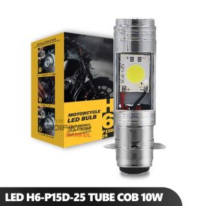 LED LAMPU UTAMA HEADLAMP MOTOR H6 P15D-25 6 WATT BEBEK MATIC AC DC 8-80 VOLT LAMPU DEPAN BEAT MIO VARIO SCOOPY