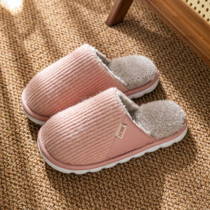 Cixi Winter Slippers Thick Plush Indoor Cotton Slippers WomenS Warm Home Shoes MenS Outdoor CoupleS Cotton Slippers